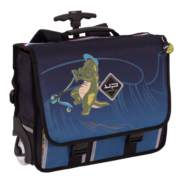 bodypack-primaire-cartable-41-cm-roulettes-dino-gris-gar-on image 1
