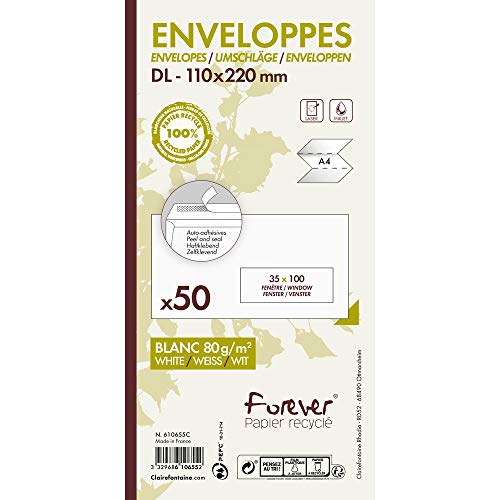 clairefontaine-forever-610655c-enveloppes-dl-recycl-es-50-pcs image 7