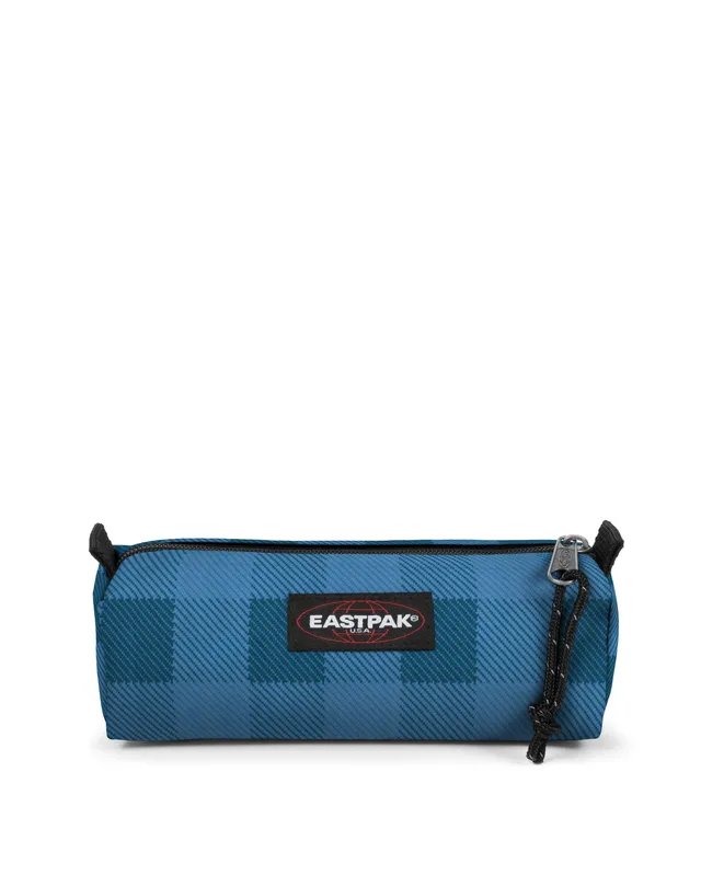 eastpak-benchmark-single-trousse-checker-blue-petit-simple image 1