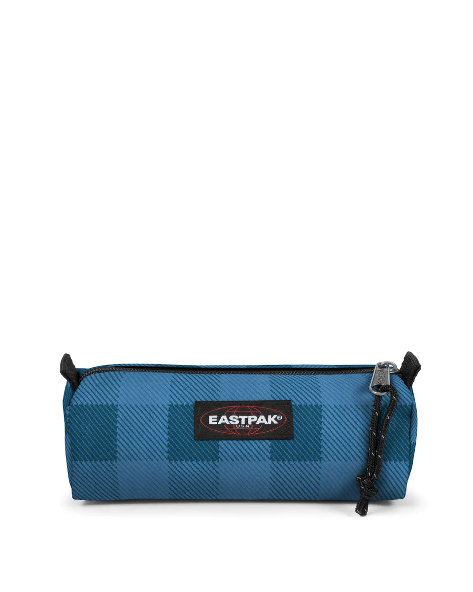 eastpak-benchmark-single-trousse-checker-blue-petit-simple image 1