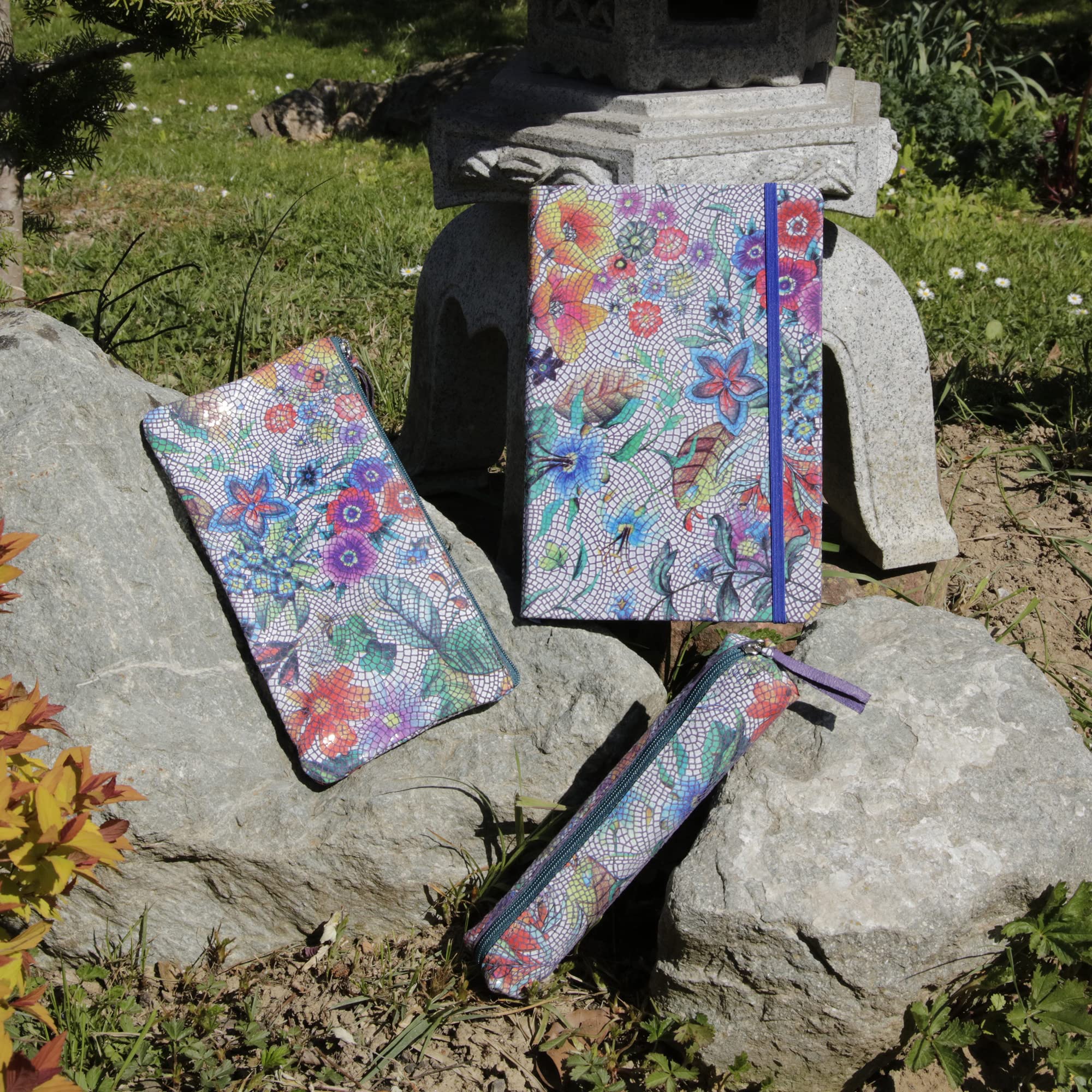 clairefontaine-age-bag-400120c-carnet-cuir-a5-souple-fleurs-multi image 5
