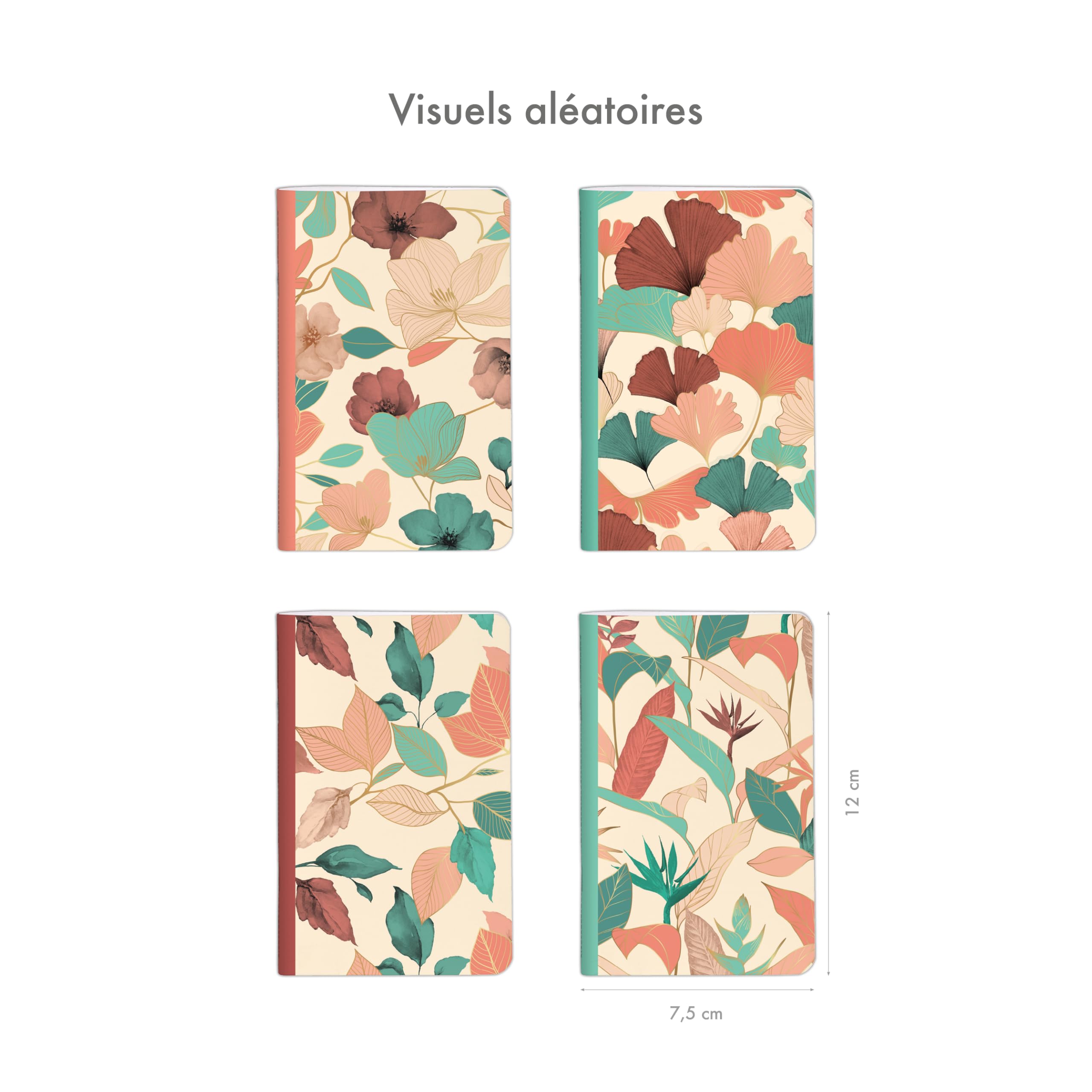 clairefontaine-ginkgo-mini-carnet-cousu-beige-7-5x12-cm-48-pages-unies image 2