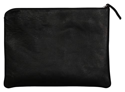 clairefontaine-age-bag-410136c-pochette-cuir-agneau-noir-26x19-cm image 2