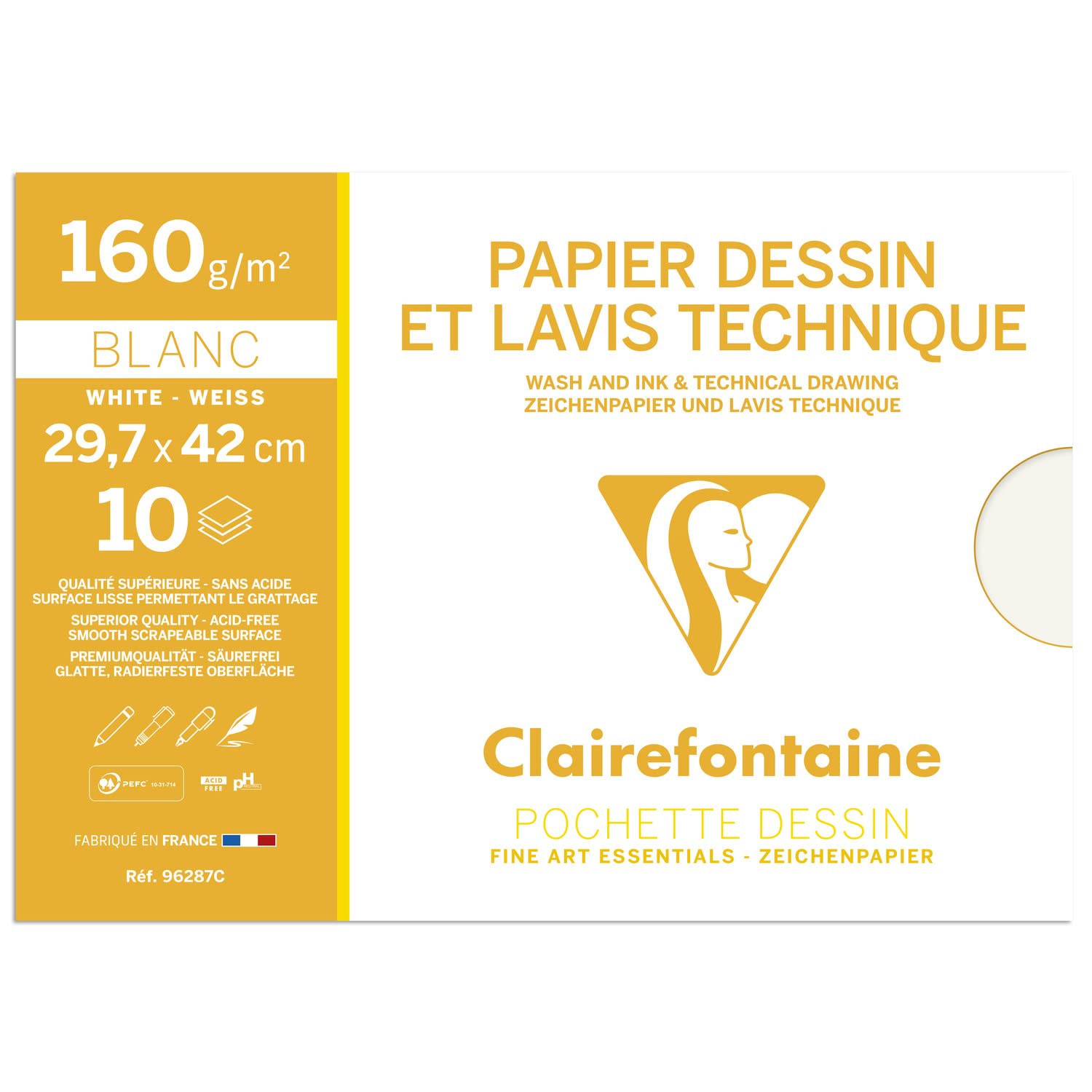 clairefontaine-painton-96257c-papier-dessin-a4-12-feuilles-160g-lisse image 8