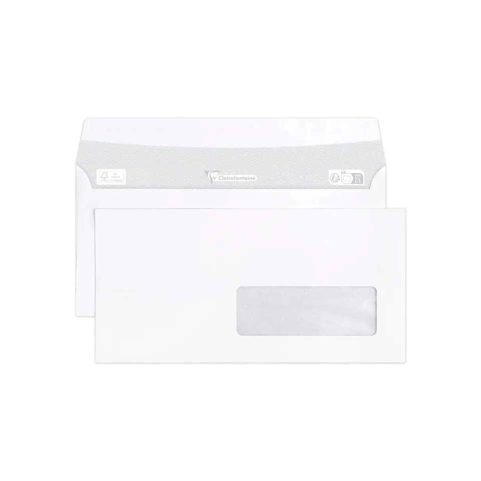 clairefontaine-triomphe-enveloppes-fen-tre-35x100-dl-90g-x500 image 1
