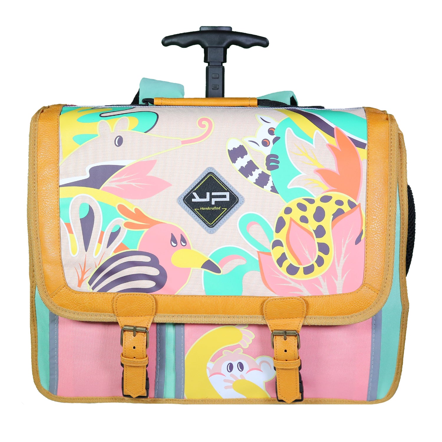 bodypack-primaire-cartable-jungle-41-cm-a-roulettes-recycle image 1