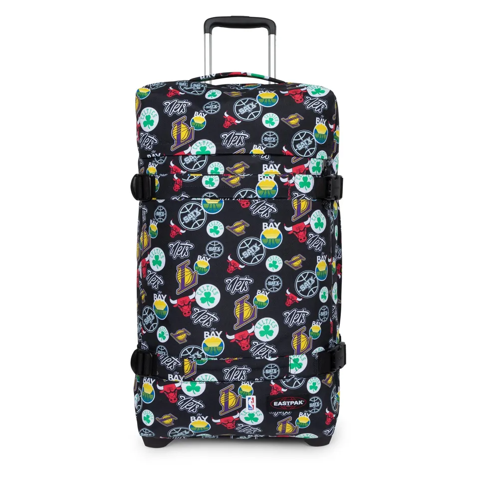eastpak-transit-r-l-valise-nba-team-pattern-noire-tsa image 1