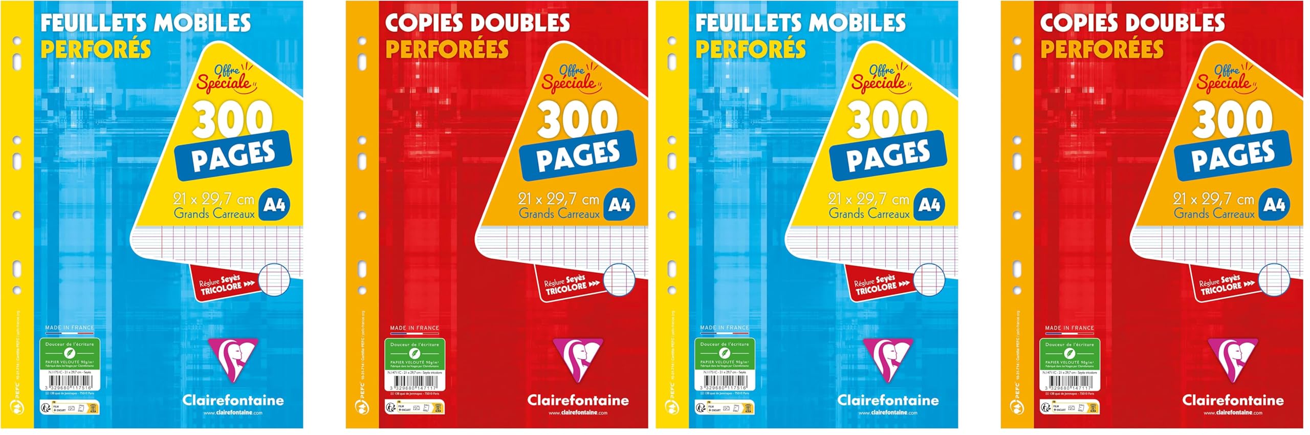 clairefontaine-1951-copies-perfor-es-a4-grands-carreaux-2x300-pages-90g image 7
