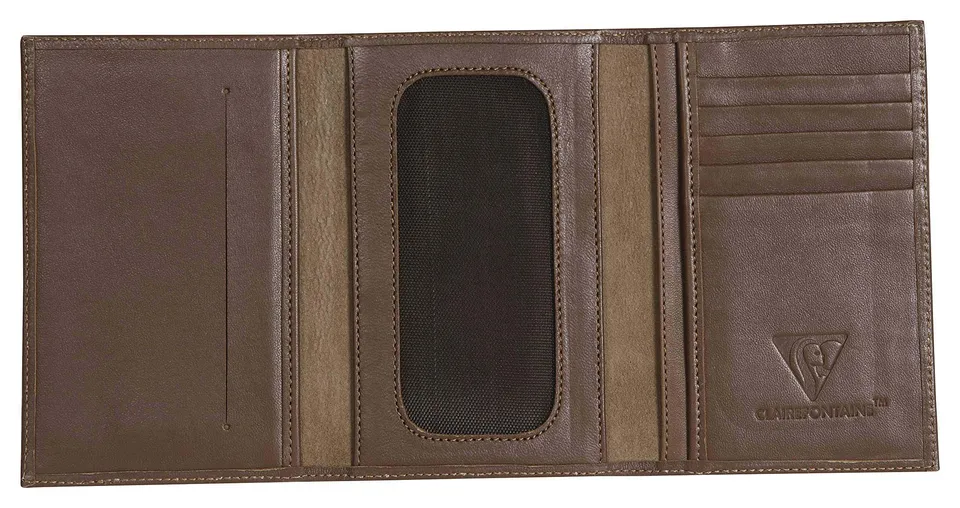 clairefontaine-age-bag-410086c-porte-papiers-cuir-camel image 1