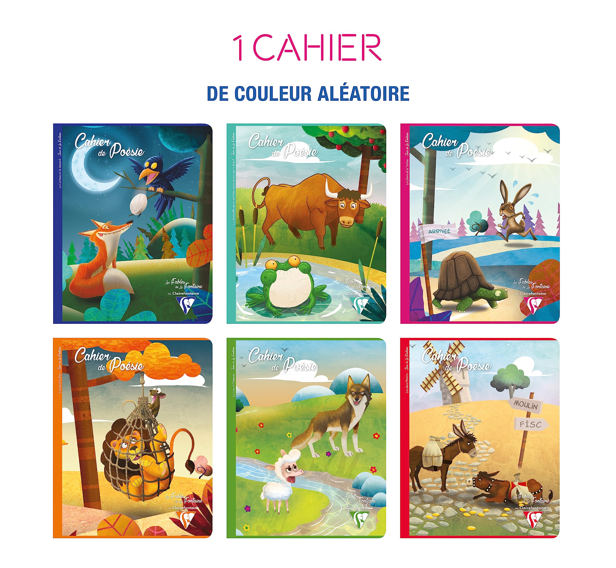 clairefontaine-fables-fontaine-cahier-po-sie-17x22-48-pages-90g image 2