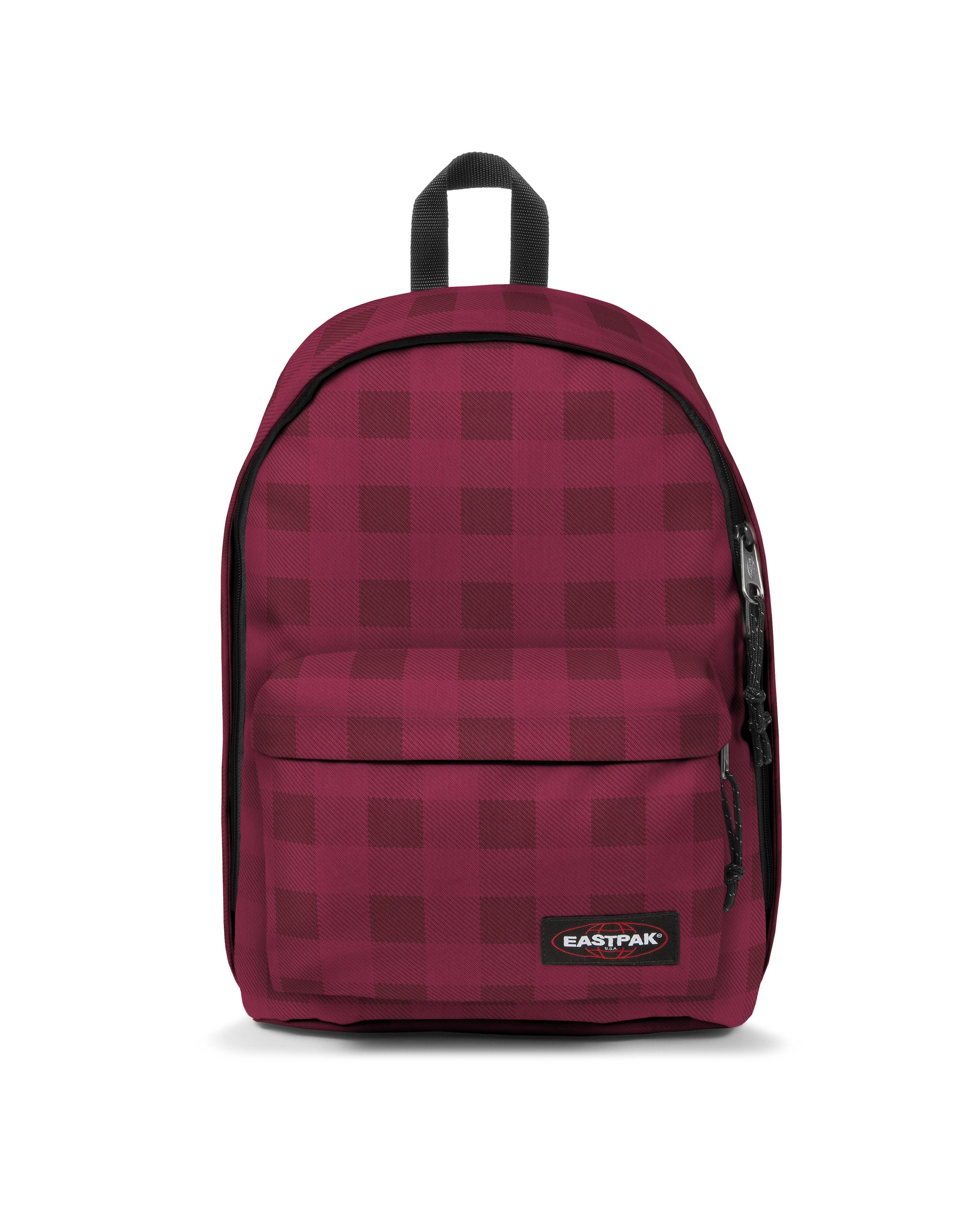 eastpak-out-of-office-sac-dos-checker-burgundy-housse-pc image 1