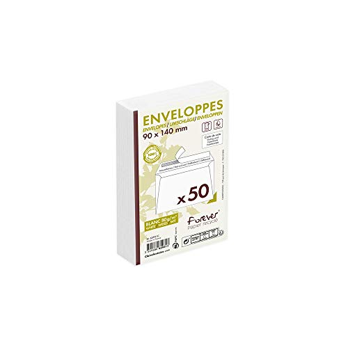 clairefontaine-forever-enveloppes-9x14cm-blanc-80g-paquet-50 image 4