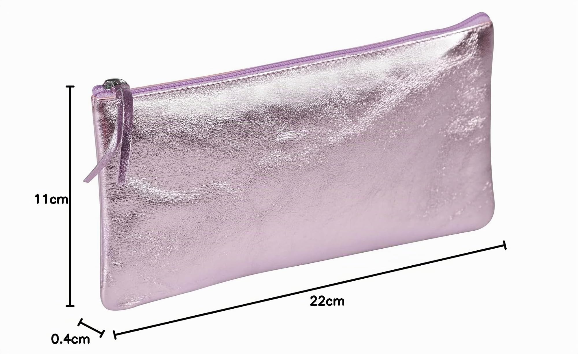 clairefontaine-age-bag-trousse-cuir-rose-iris-22x11-cm image 4