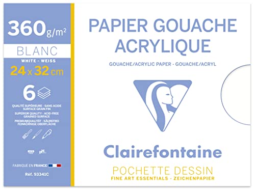 clairefontaine-painton-papier-dessin-gouache-24x32-300g-6-feuilles image 6