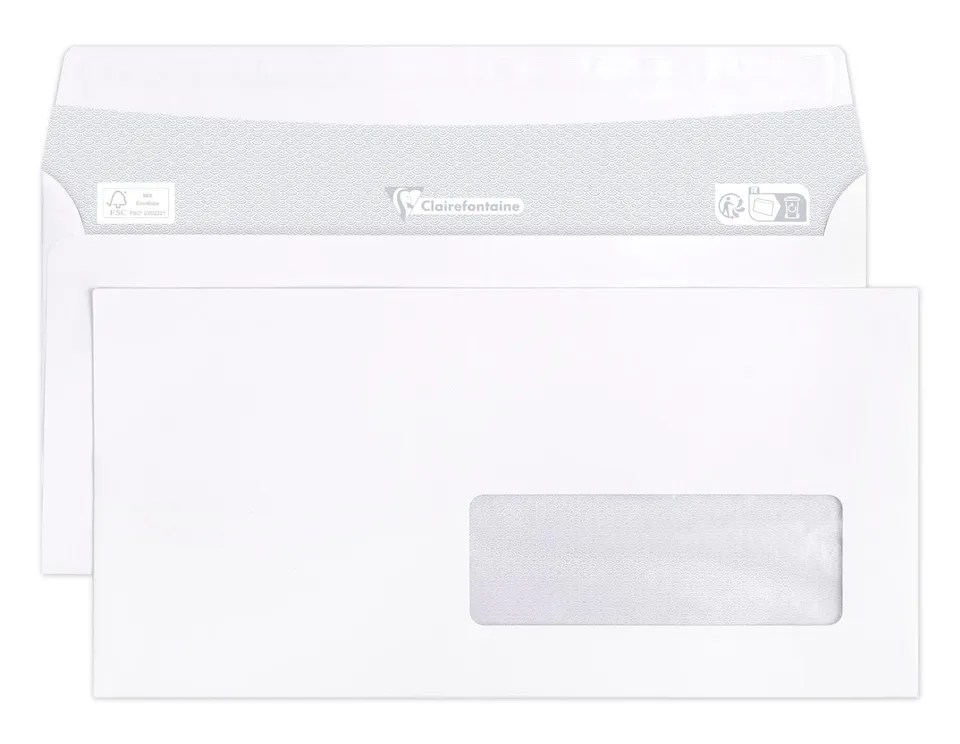 clairefontaine-triomphe-10615c-enveloppes-dl-fen-tre-bo-te-500-80g image 1