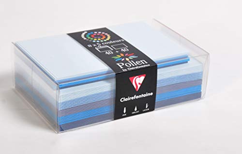 clairefontaine-pollen-20861c-coffret-cartes-bleu-40-40-pcs image 3
