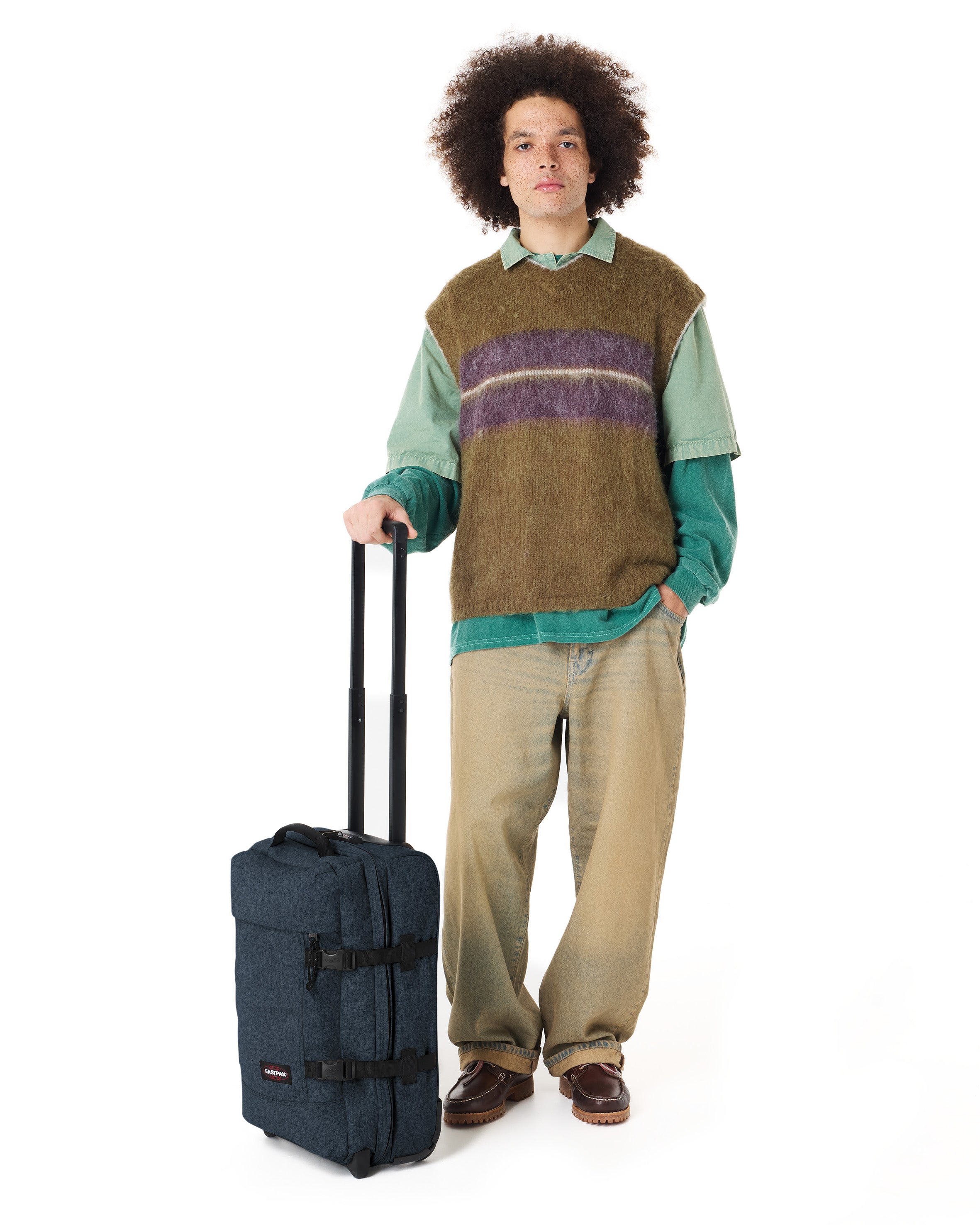 eastpak-tranverz-s-valise-cabine-triple-denim-souple image 4