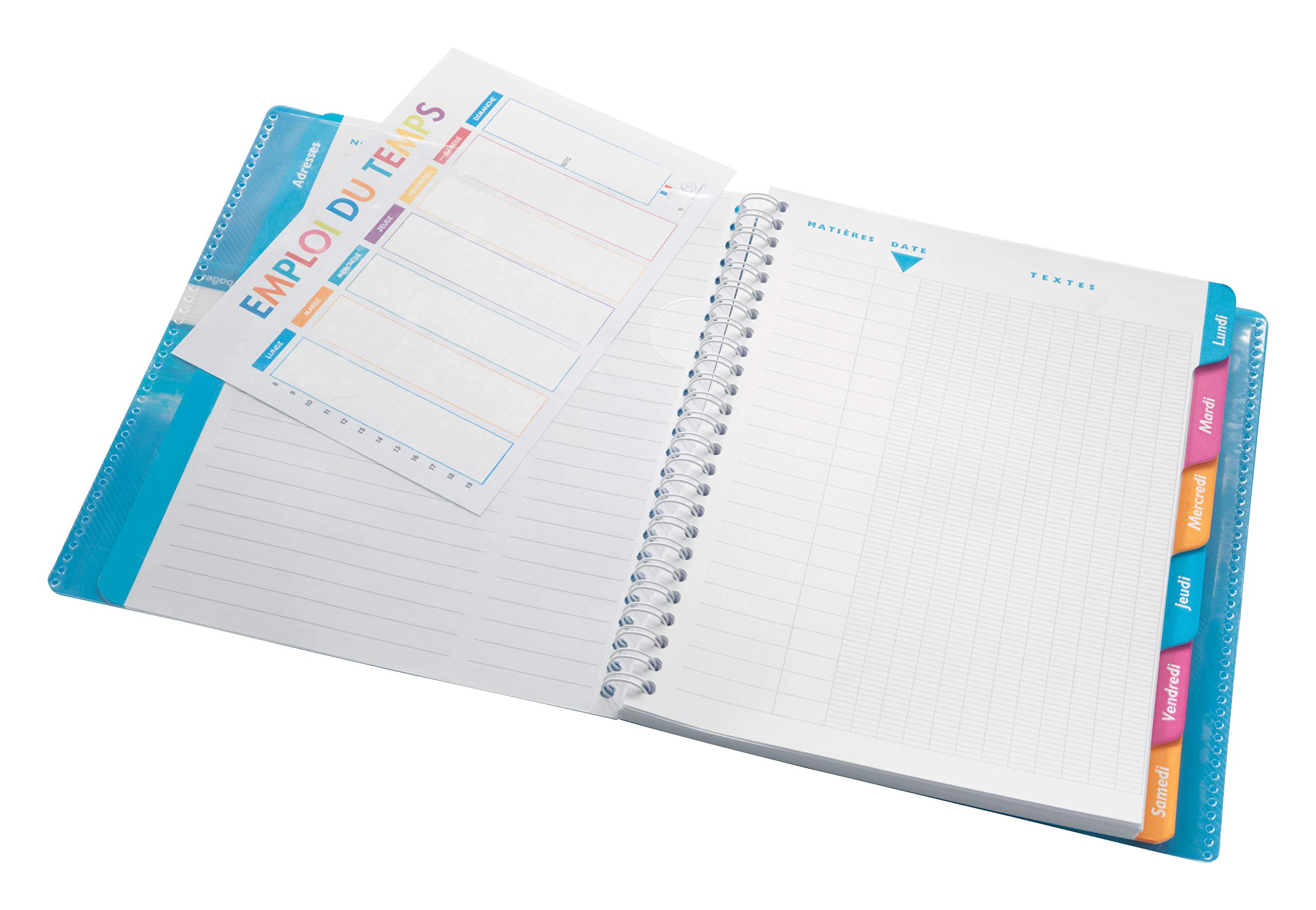 clairefontaine-koverbook-cahier-texte-17x22-grands-carreaux-90g image 3