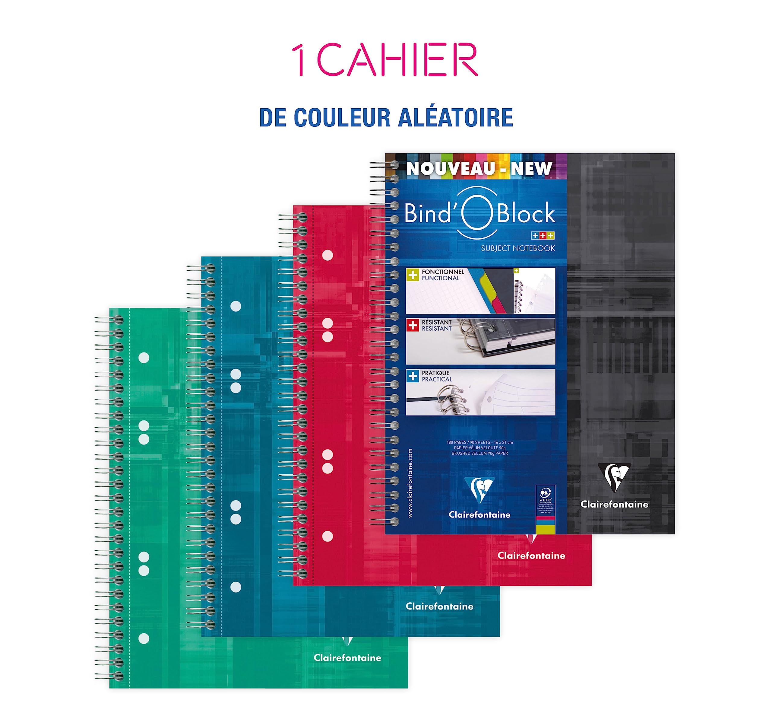 clairefontaine-back-to-basics-8272c-cahier-spirale-a5-petits-carreaux image 2