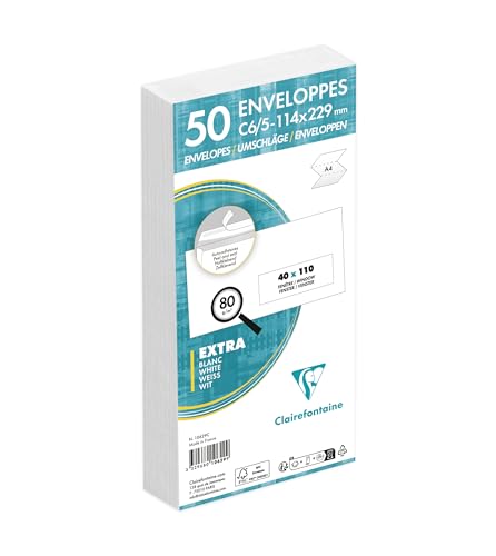 clairefontaine-triomphe-enveloppes-blanches-c6-5-lot-50 image 7