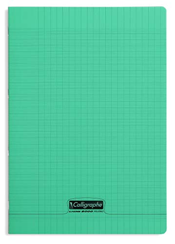 calligraphe-cahier-a4-grands-carreaux-96-pages-vert-90g image 4