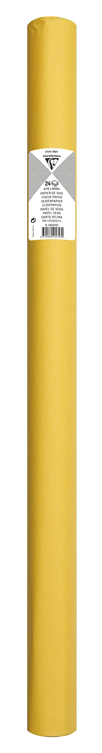 clairefontaine-tulip-rouleau-papier-soie-jaune image 2