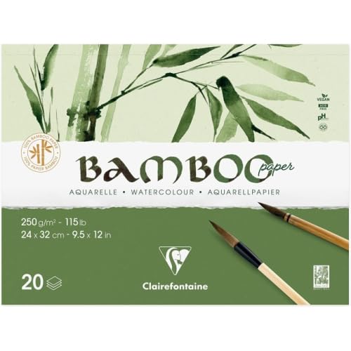 clairefontaine-painton-bloc-aquarelle-bamboo-32x24-lot-2 image 1