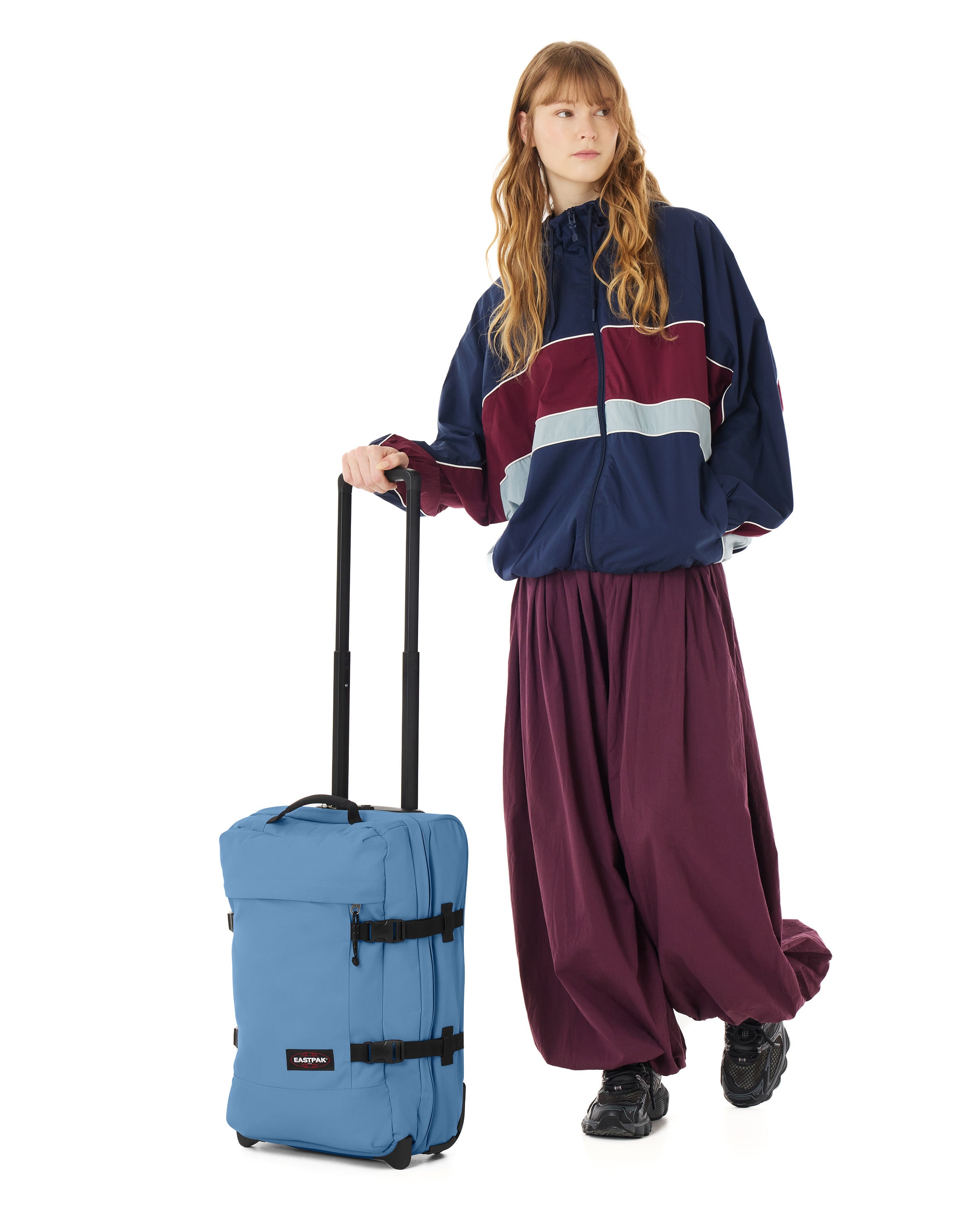 eastpak-tranverz-s-valise-cabine-aviator-blue-petit-tsa image 2