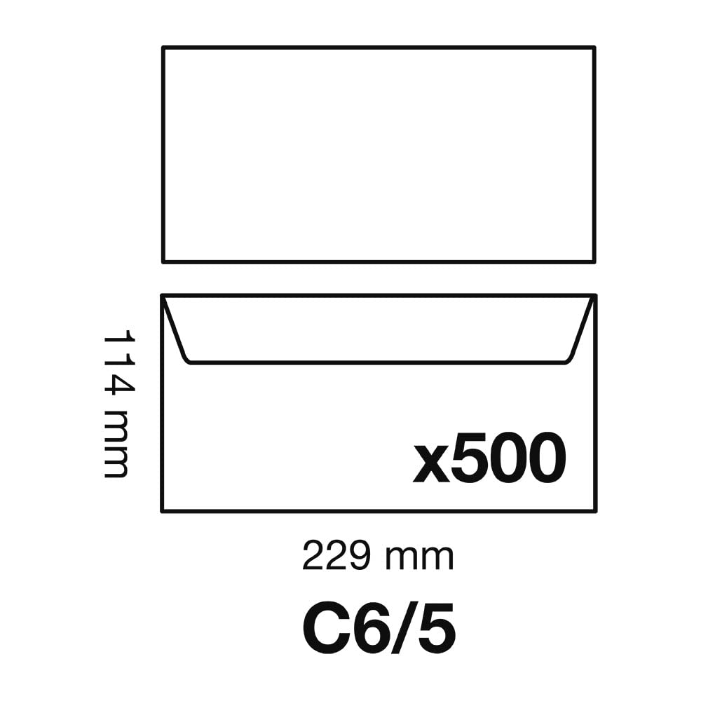 clairefontaine-5949c-bo-te-500-enveloppes-c6-5-114x229-auto-adh-sives image 3