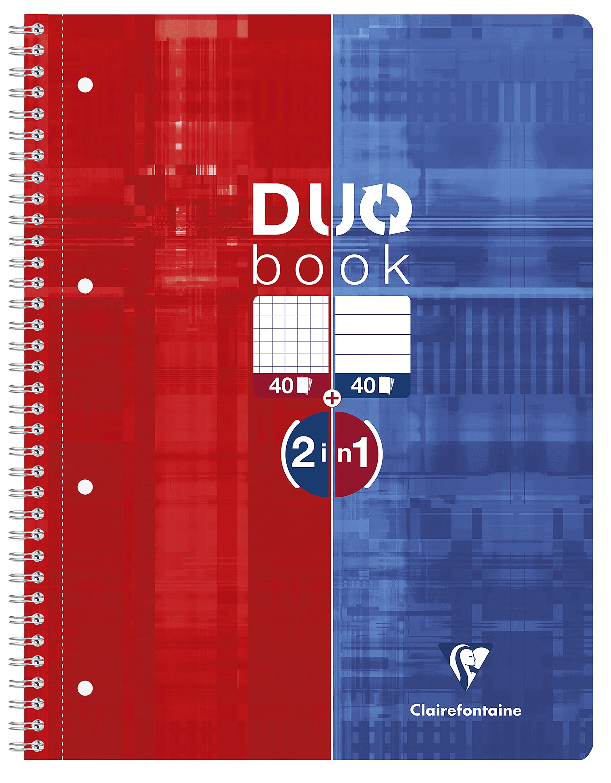 clairefontaine-duo-book-cahier-r-versible-a4-2en1-90g image 1