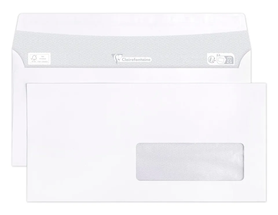 clairefontaine-triomphe-10905c-enveloppes-dl-fen-tre-x500 image 1