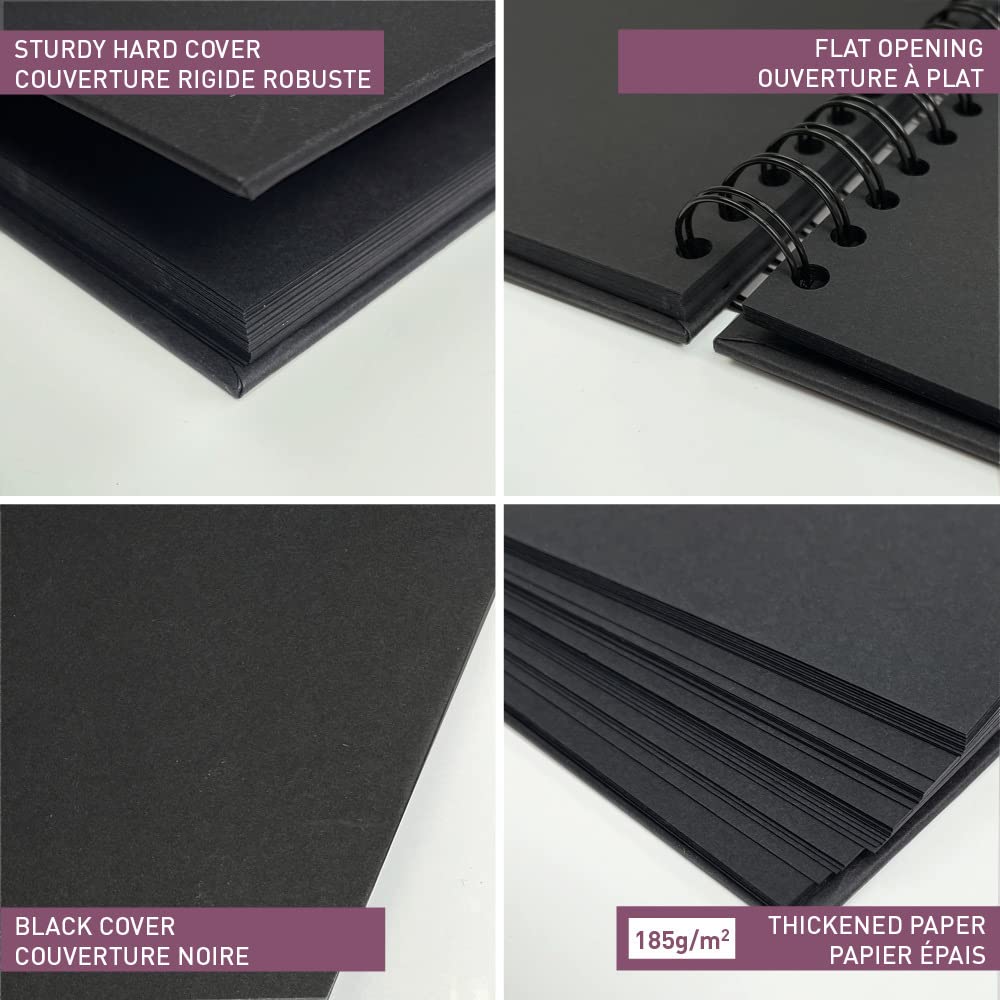clairefontaine-tulip-95436c-album-noir-32x24-40-feuilles-185g image 7