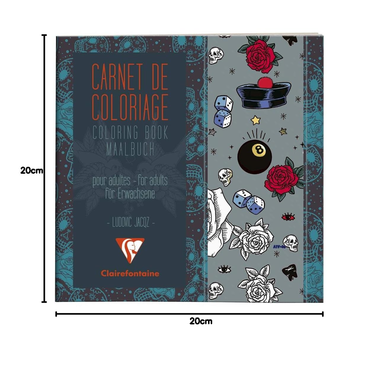 clairefontaine-painton-carnet-coloriage-tattoos-20x20-36-pages image 2