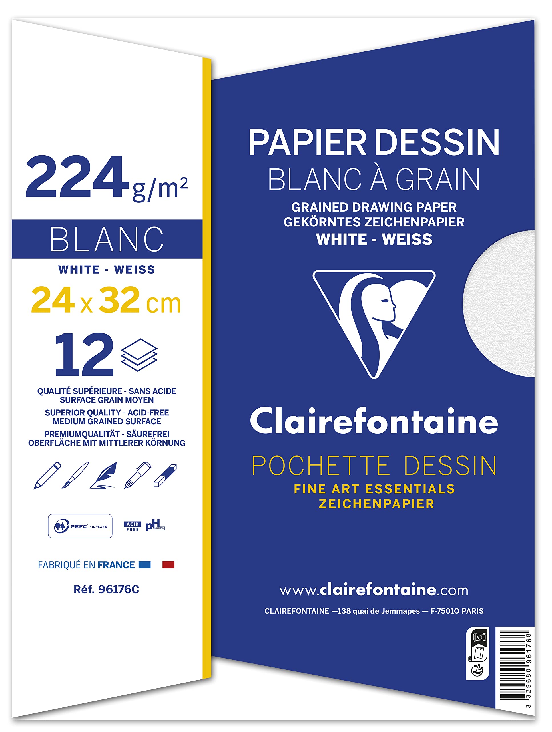 clairefontaine-painton-pochette-dessin-24x32cm-224g-lot-de-2 image 4