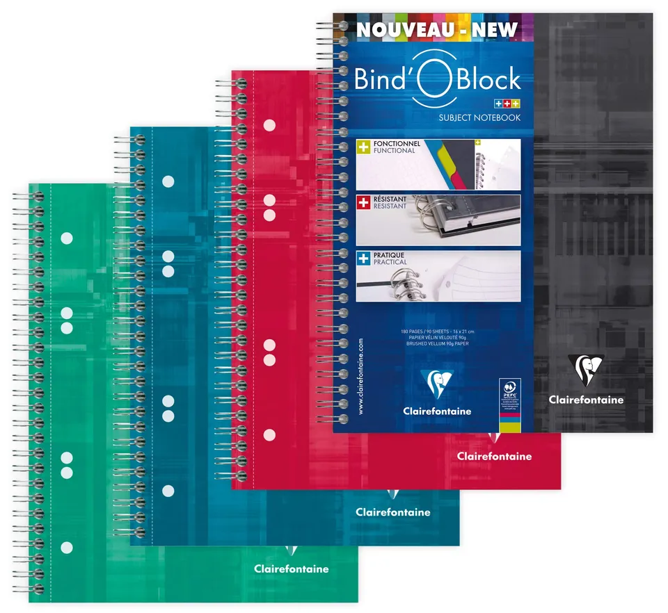 clairefontaine-back-to-basics-8272c-cahier-spirale-a5-petits-carreaux image 1