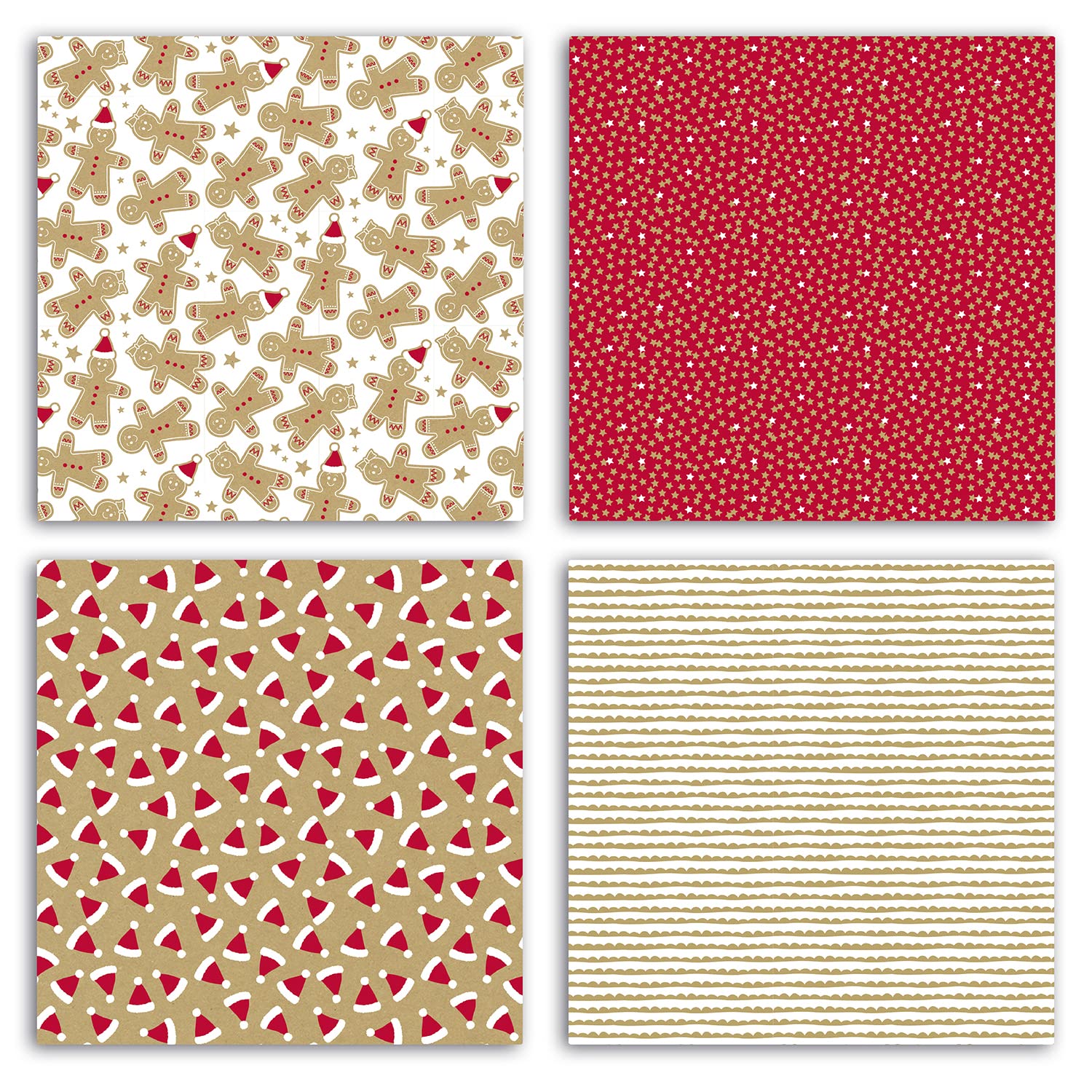 clairefontaine-tulip-papier-cadeau-kraft-pain-d-pices-12-rouleaux image 3