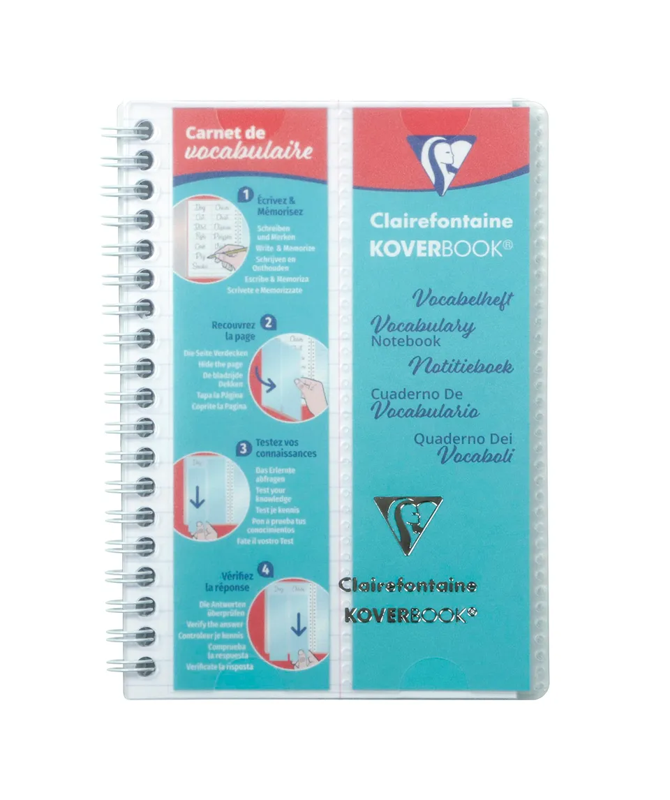 clairefontaine-koverbook-carnet-vocabulaire-11x17-lign-100-pages image 1