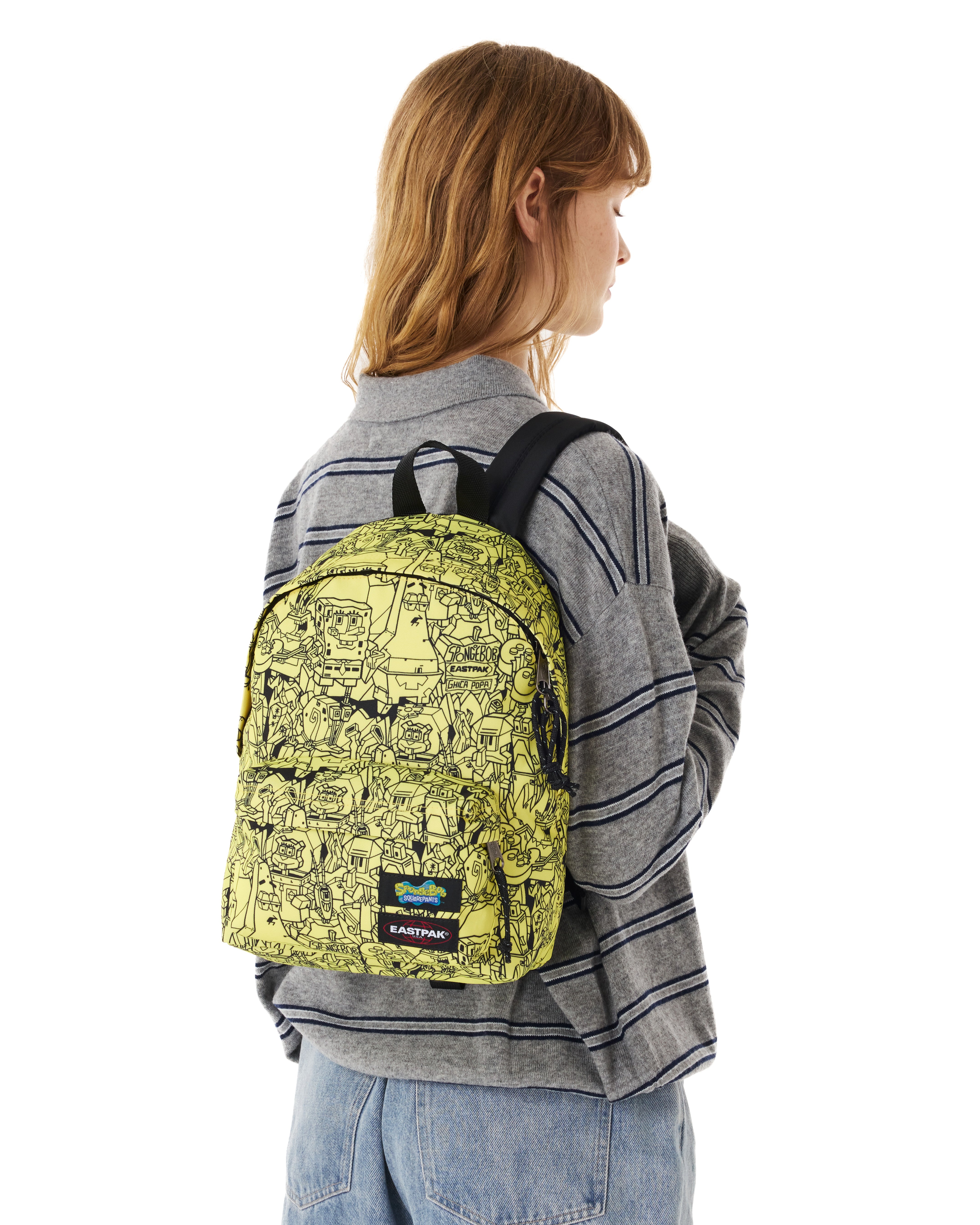 eastpak-orbit-sac-dos-all-over-yellow-bob-l-ponge image 2