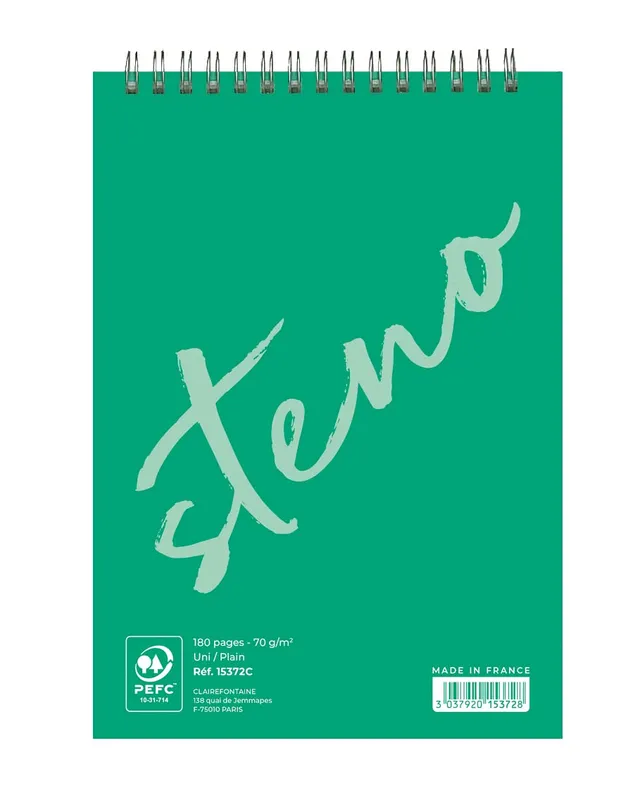 calligraphe-15372c-bloc-st-no-a5-vert-uni-70g-90-feuilles image 1