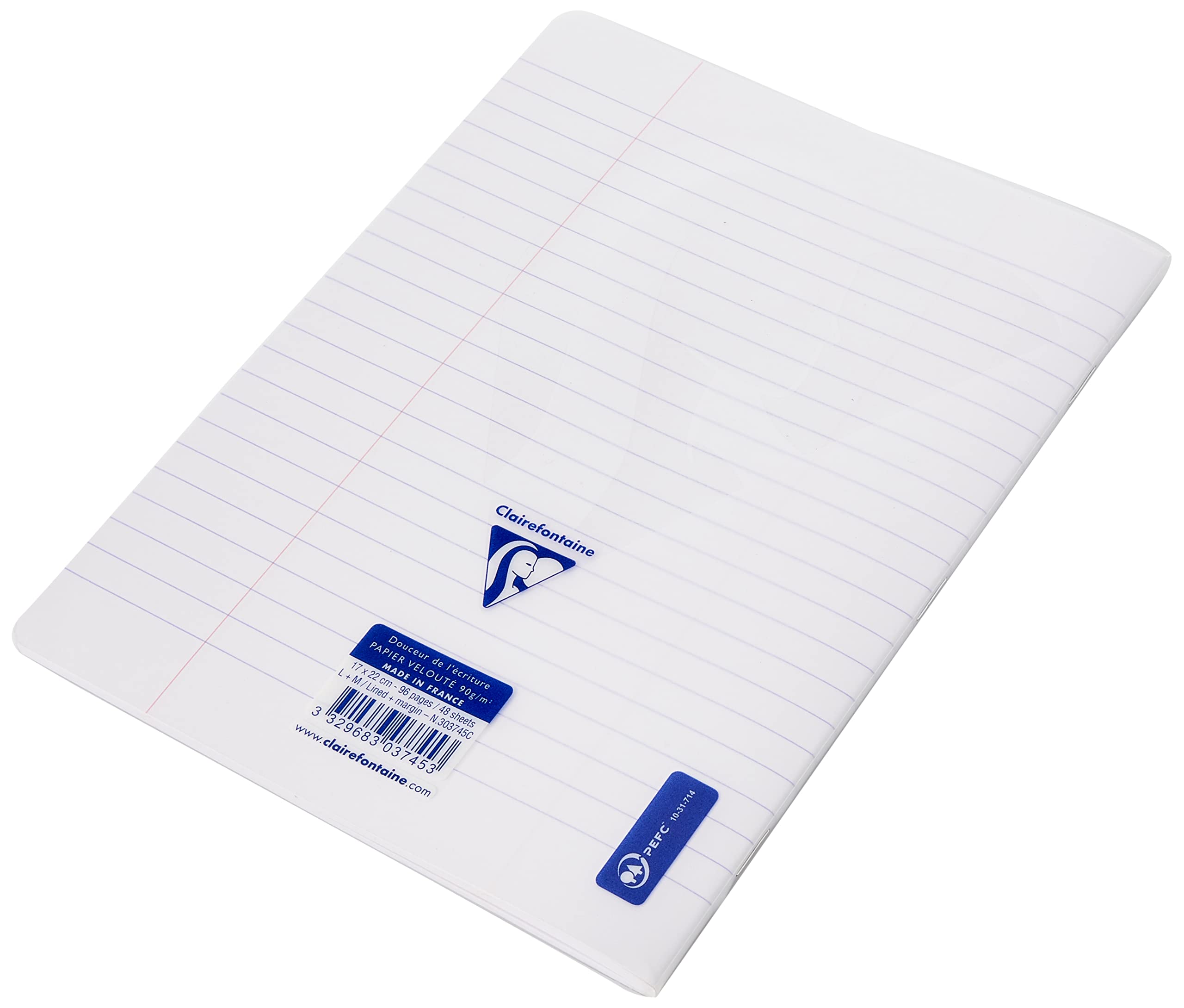 clairefontaine-1951-cahier-17x22-cm-lign-marge-96-pages image 4