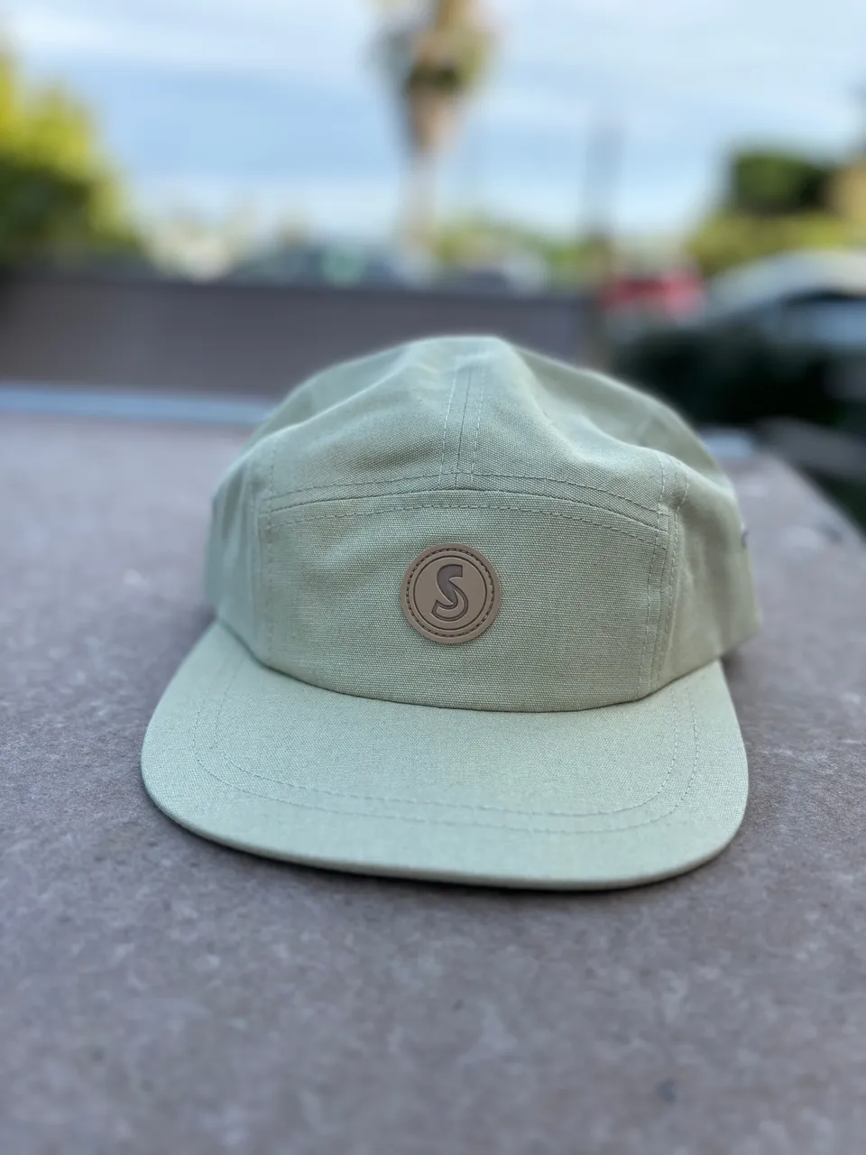 fise-5-panel-patch-s-casquette-vert-amande-tu image 1