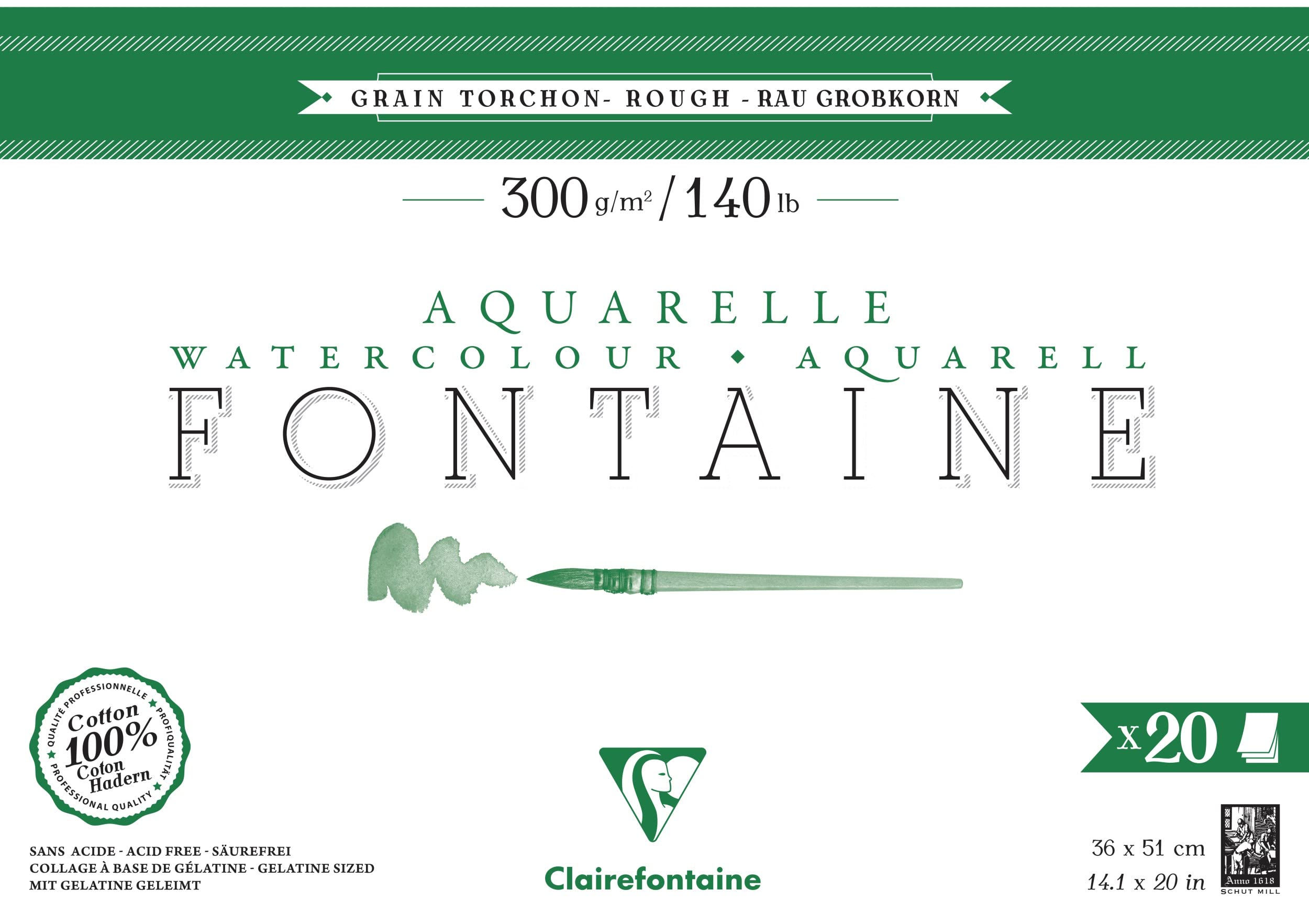 clairefontaine-fontaine-bloc-aquarelle-36x48-torchon-300g-coton image 7