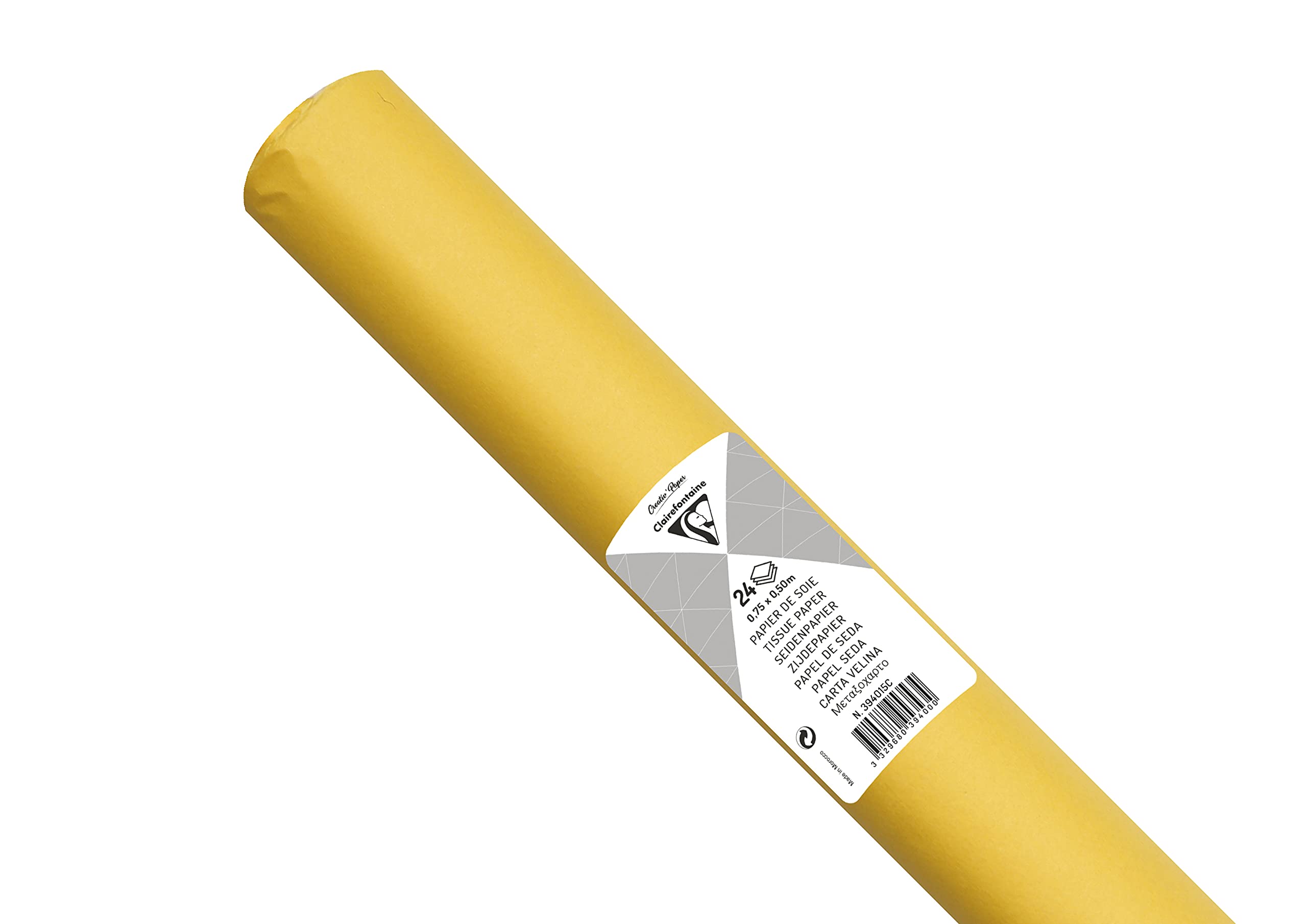 clairefontaine-tulip-rouleau-papier-soie-jaune image 1