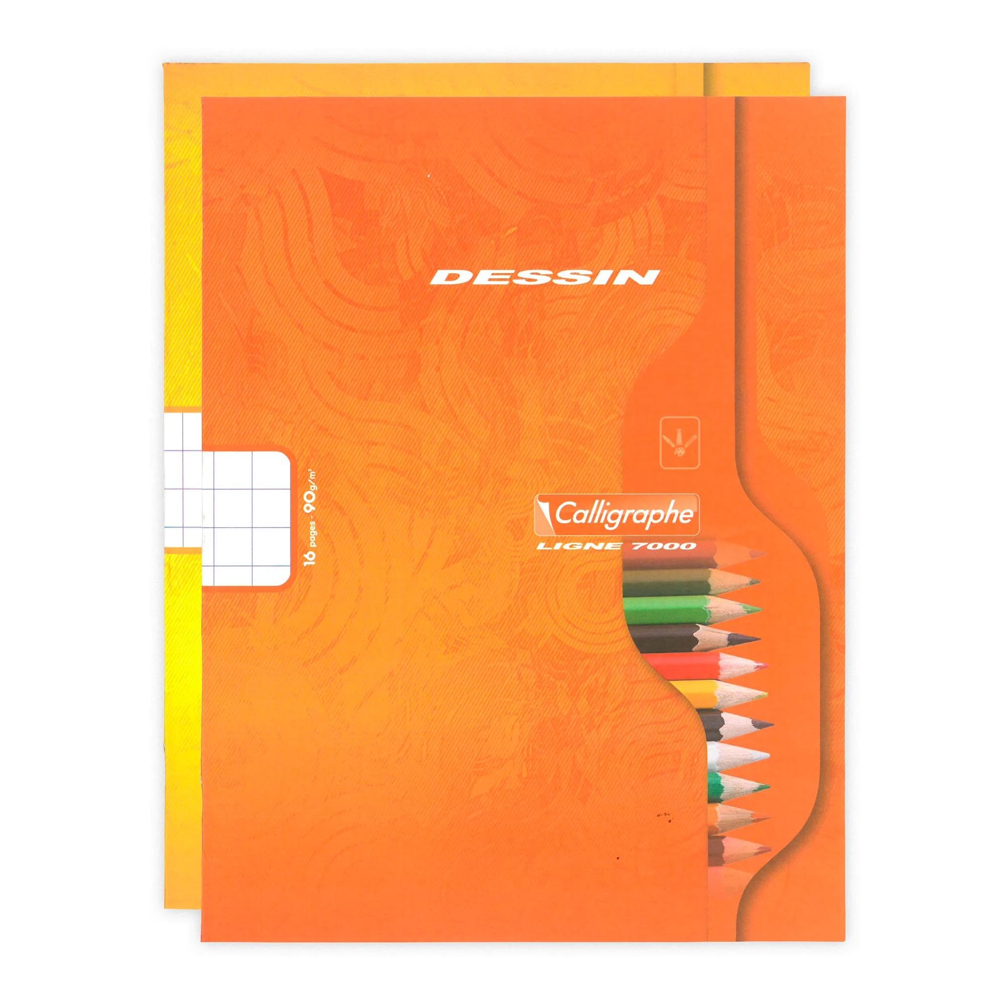 calligraphe-551c-cahier-dessin-17x22-cm-16p-uni-blanc-90g image 5