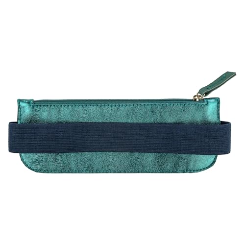 clairefontaine-ginkgo-115951c-trousse-cuir-vert-sapin-19-cm image 2