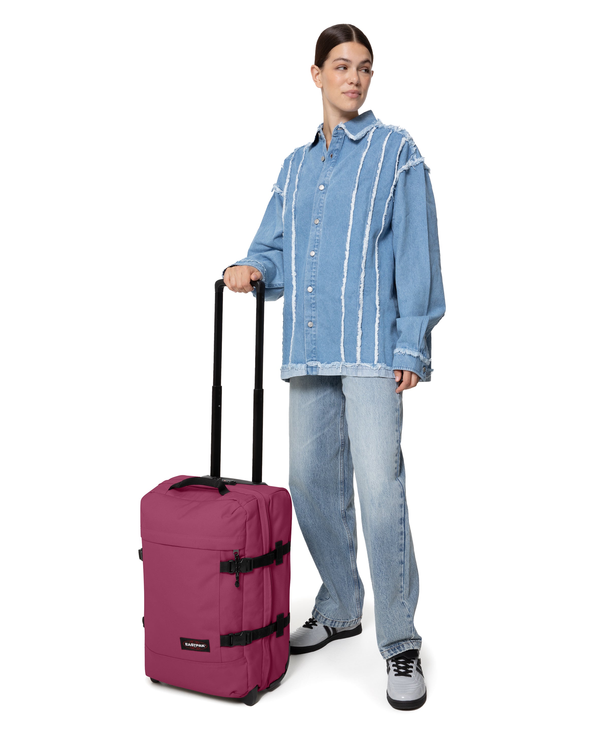 eastpak-tranverz-s-valise-cabine-wine-burgundy-2-roues-tsa image 2