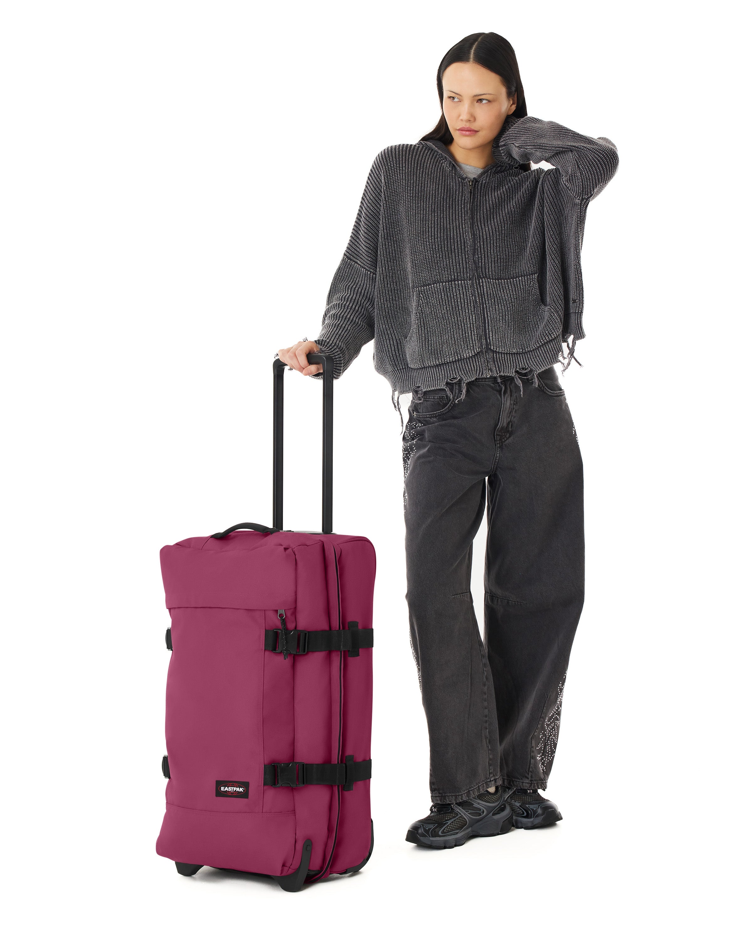 eastpak-tranverz-m-valise-souple-wine-burgundy-moyen image 2