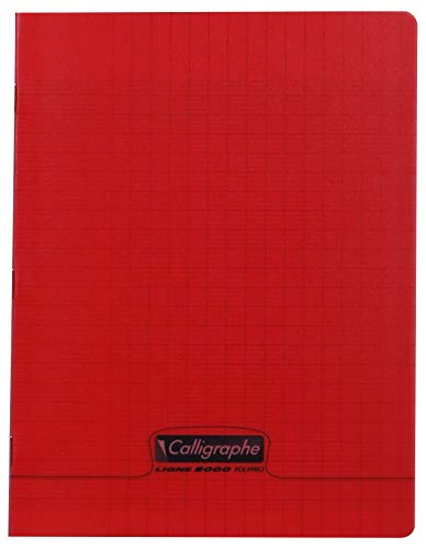 clairefontaine-calligraphe-18123c-cahier-rouge-17x22-grands-carreaux image 4