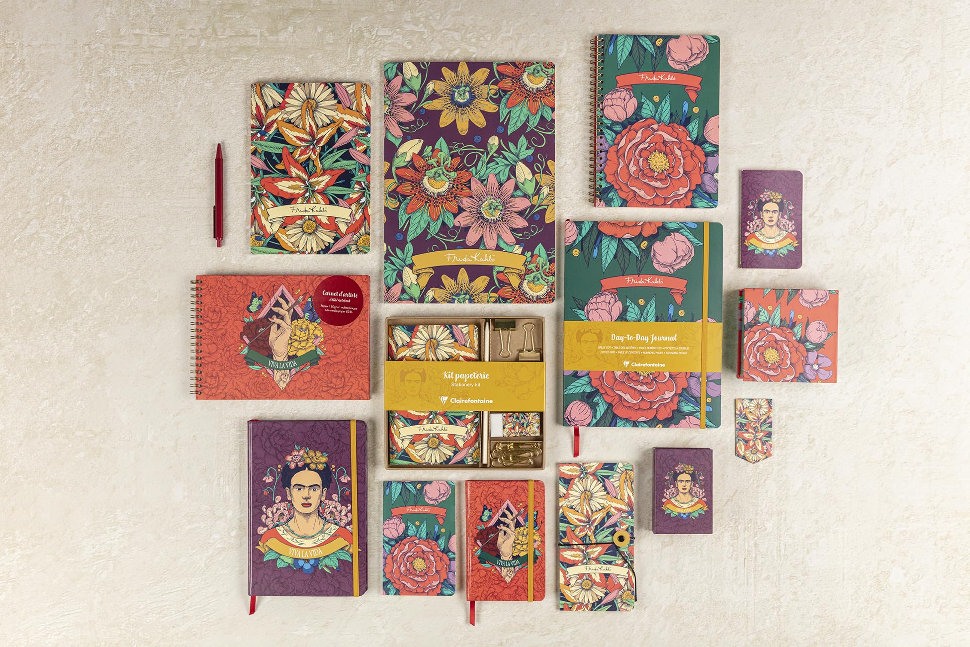clairefontaine-frida-kahlo-116210c-carnet-7-5x12-cm-uni-floral image 6