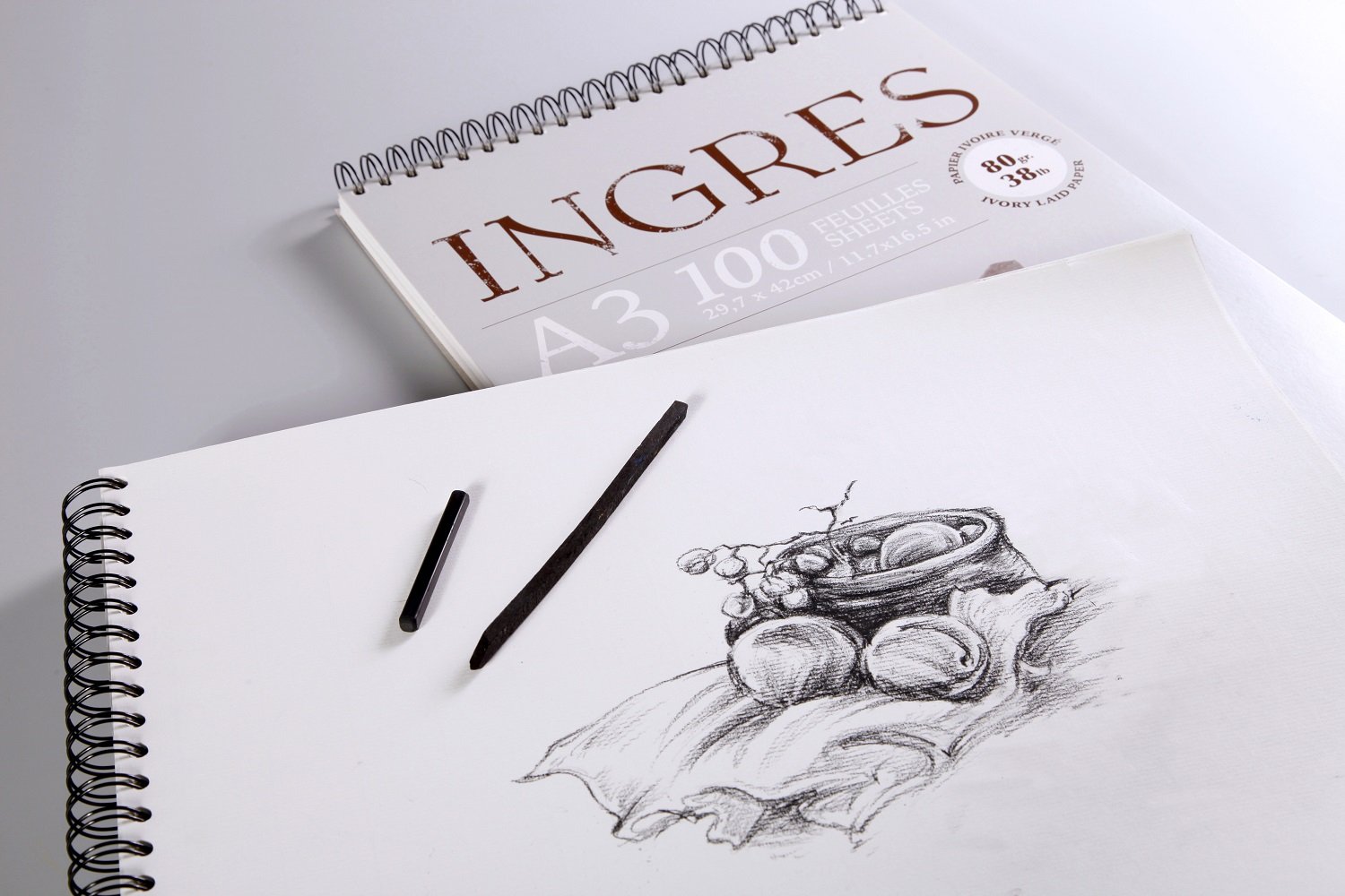 clairefontaine-ingres-96477c-bloc-dessin-ivoire-a4-80g-100-feuilles image 3